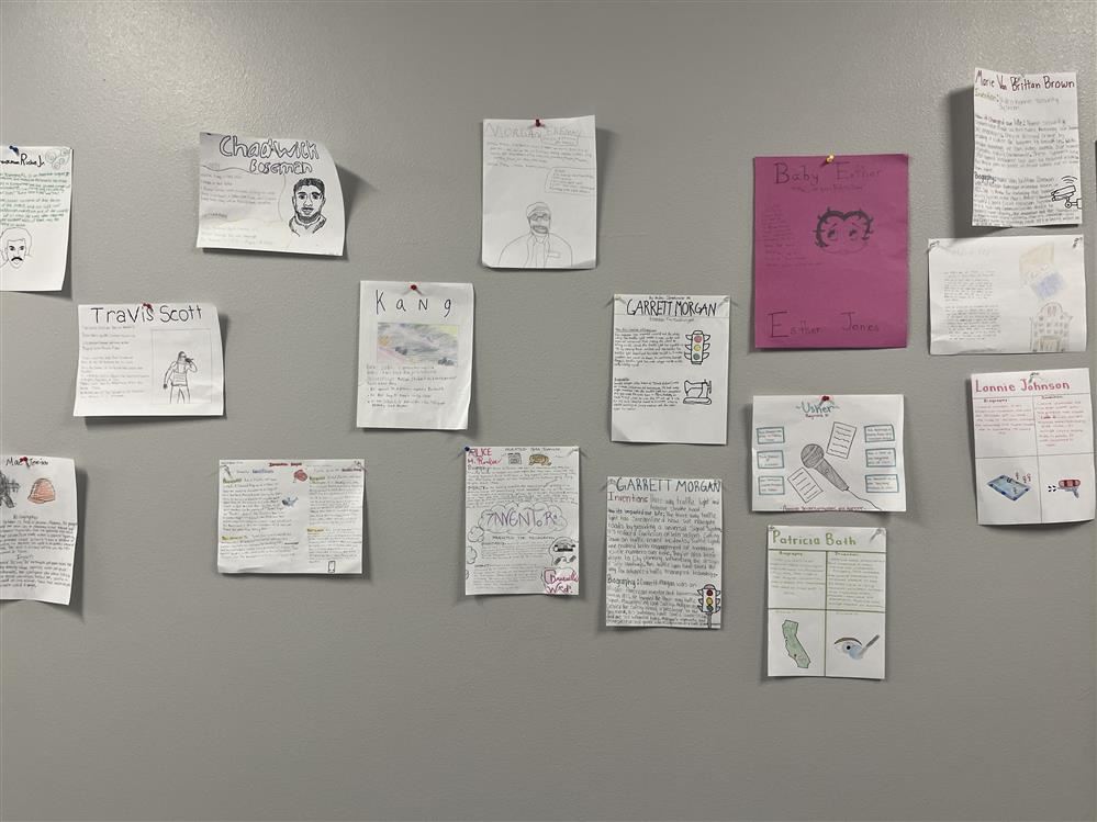  Projects from Henderson's classes for African American History Month